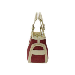 Celine Boogie White Leather Red Bag